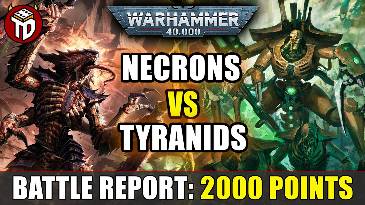 TableTop_Devils's tweet image. Another week means another battle report. This time we featured Necrons vs Tyranids (2000 points). Smiling face with hornsThumbs up

youtu.be/p7YWgh3eoVs via @YouTube

#Warhammer40k  #warhammer #WarhammerCommunity #GamesWorkshop #battlereport #tyranids #necrons