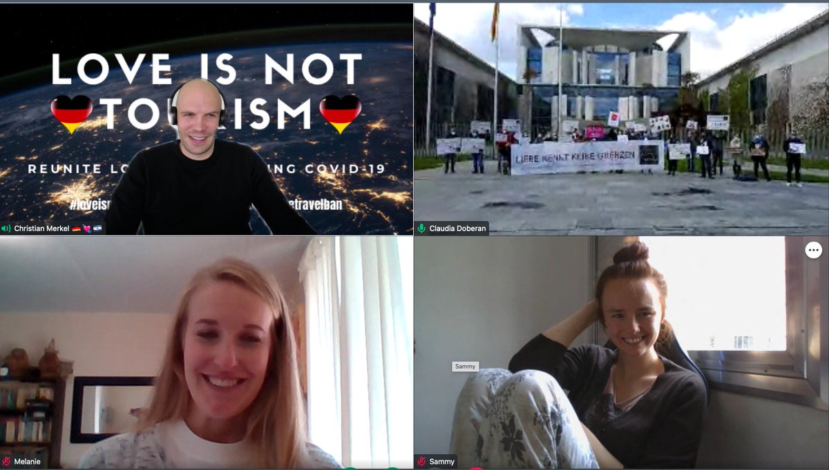 loveisnottger's tweet photo. #LoveIsNotTourism Live Stream with participation live from the protest in Berlin in front of the German Chancellery. @BMISprecher @AuswaertigesAmt @RegSprecher https://t.co/hZJFMiCybe