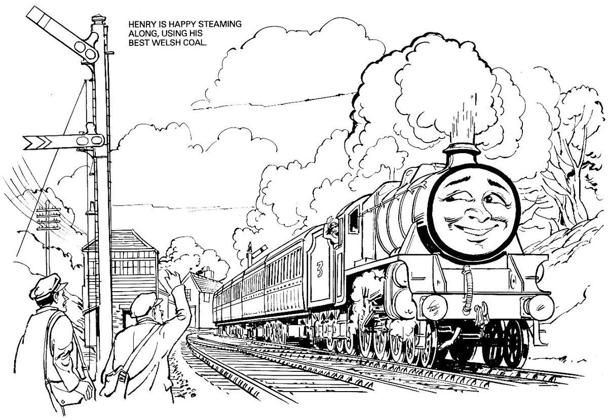 The contributions of Edgar Hodges have been doing the rounds lately so here's Awdry's FAMOUS ENGINES Colouring and activity book in full. Hope to see some colouring ins/recreations like those by dr. coffee & Nictrain123  https://www.deviantart.com/nictrain123/art/Portrait-of-a-Duke-776639075 (1/?)