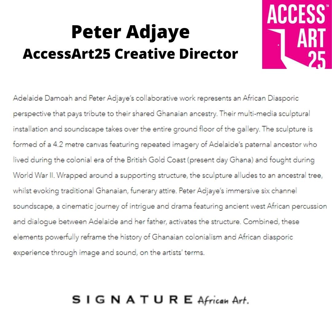 Our Creative Director Peter Adjaye <a href="/MusicforArchit/">Peter Adjaye</a> is currently working on installations for Chiswick House’s ‘Bring into Being’ exhibition and is also collaborating with Artist @adelaidedamoah for signature African Arts ‘A History Untold’. Both Exhibitions open on the 20th May.