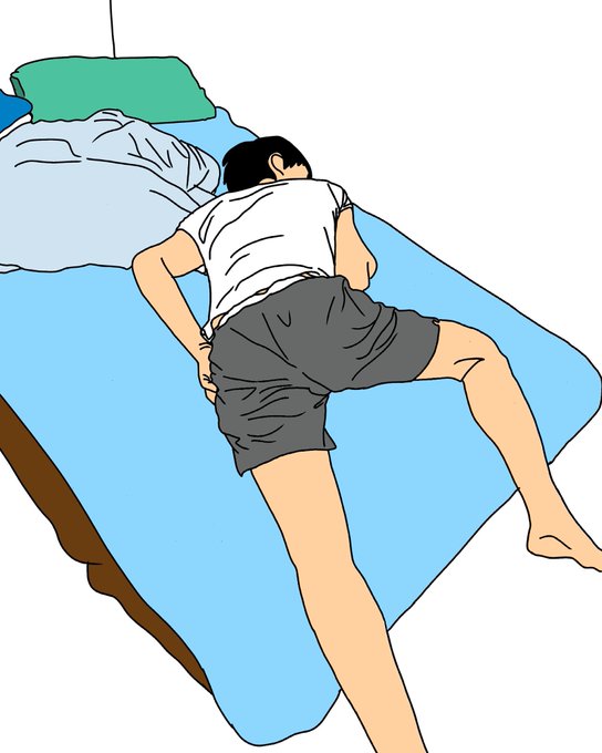 寝相のtwitterイラスト検索結果 古い順