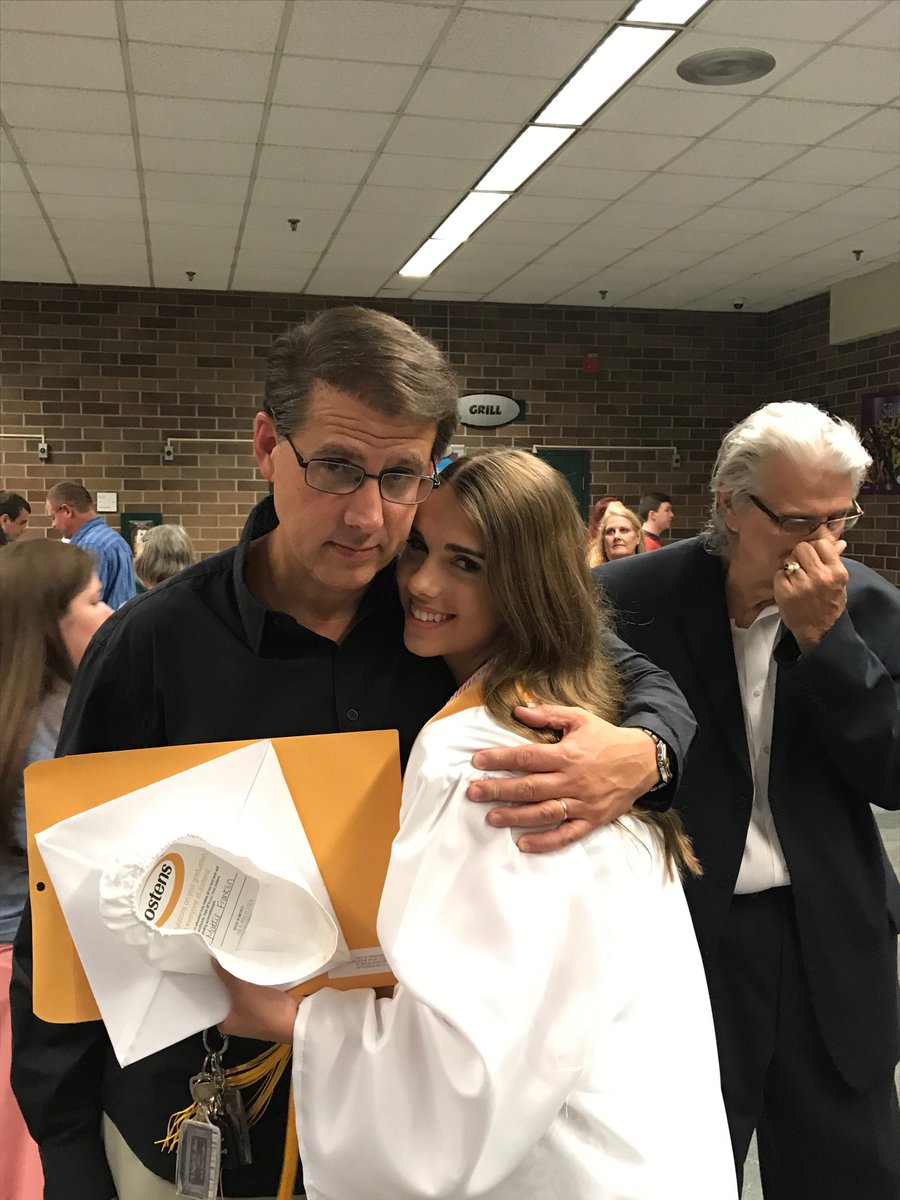 My oldest - Mattie - seen in this photo graduating high school - is graduating from the university of Evansville today !   She is doing so with a 4.0 GPA as well - yes I am bragging but I felt compelled to do so !   Very proud of her - Love Ya Mattie Lynn !