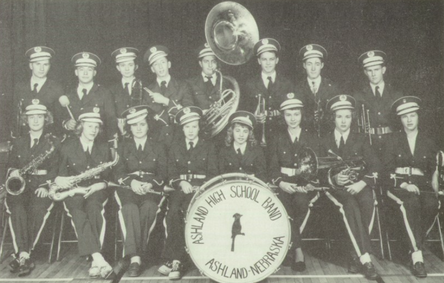 SuitUpVarsity's tweet photo. @jjawz421 Very cool.  I just clipped an Ashland band pic last night. The 1948 pep band with a very cool look and a great drum! https://t.co/kQQ1llX2LA