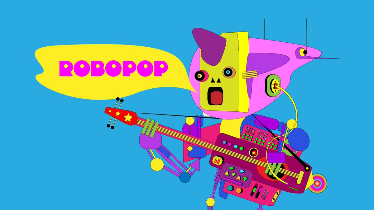 RobopopMusic's tweet photo. Something new is coming, mixing music anthems with fun &amp; Art  ... https://t.co/XWX2GLsbGK