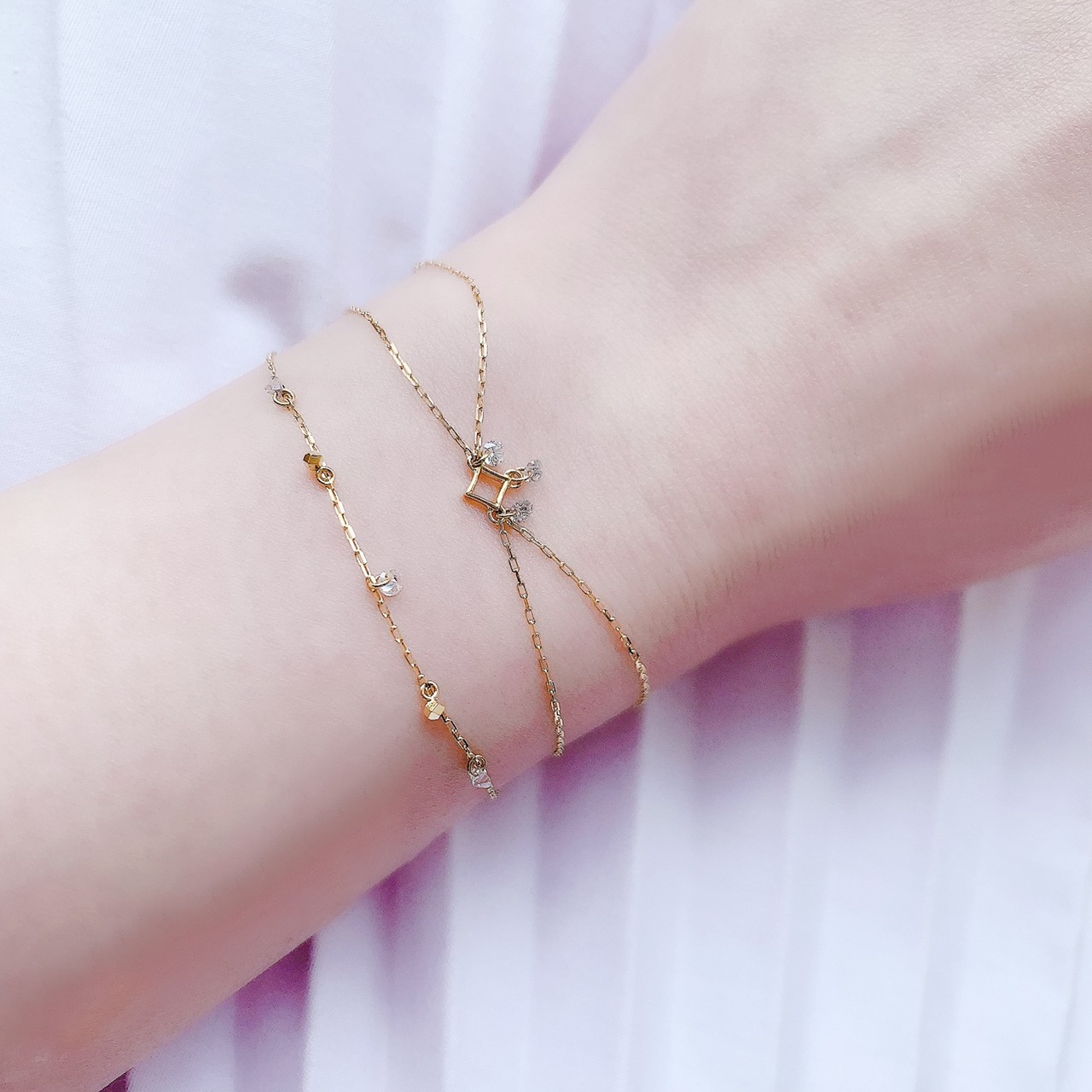 【AHKAH】ビンドゥ5Pieces ブレスレット AHKAH - AHKAH ビンドゥブレスレット 5Piecesの通販 by yuki's