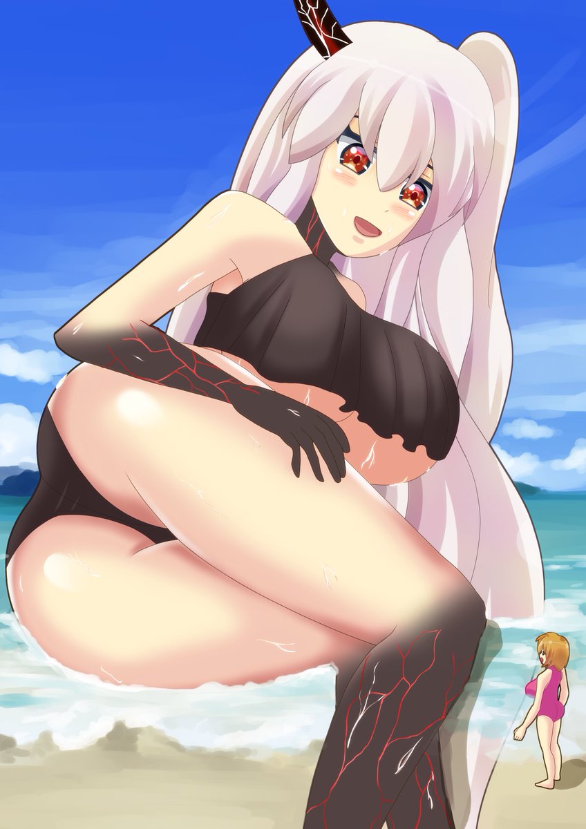 艦これの空母棲鬼(巨大娘)描いてみました
縦長で画像が出せるのはありがたいですね
#巨大娘 #giantess 