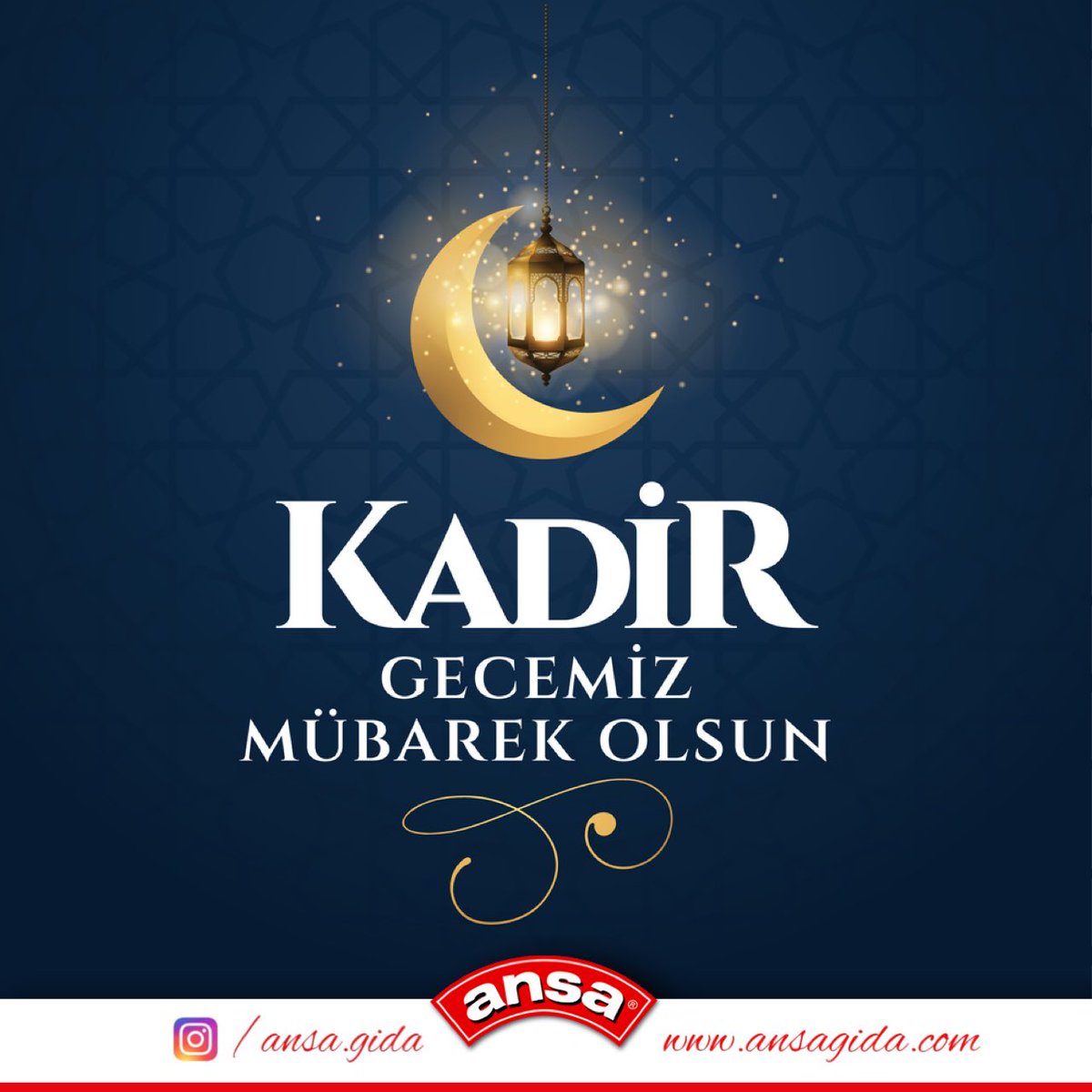 Kadir Gecemiz Mübarek Olsun... 🌙

.
.
.
#AnsaGida #Salça #Konserve #İstanbul #Balıkesir #SofralarLezzetleBuluşsun #Food #Gıda #TomatoPaste #DomatesSalçası #Tomato #Turkey #Ansa #Lezzet #BiberSalçası #Paste #Ramazan #KadirGecesi