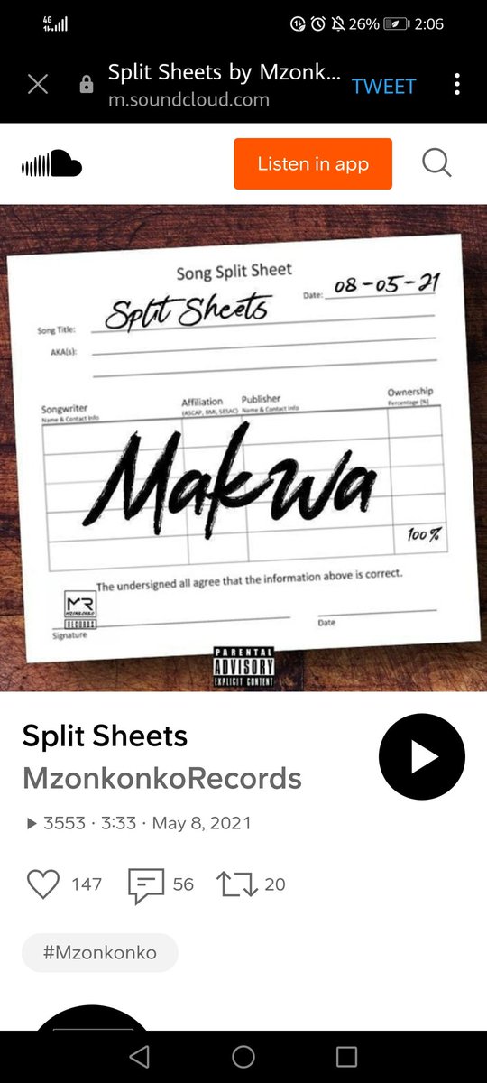 Mabunda9406's tweet photo. What @only1makwa did on #splitsheets can not be undidin't
Dankoooo Makwa 6Goat https://t.co/foWi1Sm9cx