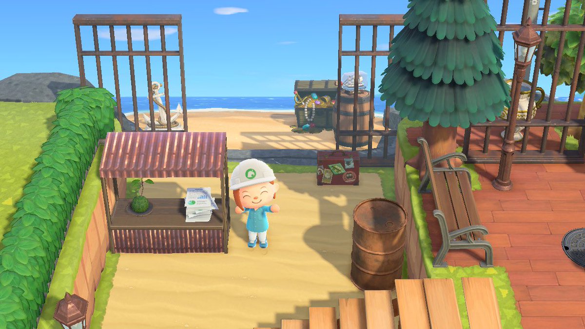 02_ACNH's tweet photo. J’suis contente de l’espace que j’ai fait à Rounard 🥰 Par contre je trouve l’espace plage un peu vide, il faut que je réfléchisse pour l’améliorer ☺️ #AnimalCrossingNewHorizons #ACNH https://t.co/y06yuaTKBE