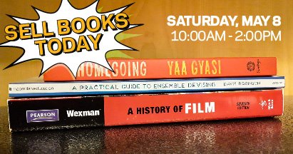 Sell your books back today at the Bookstore from 10am to 2pm!

See our full list of buyback hours at: bookstore.ycp.edu/buyback
.
.
#ycp #ycpbookstore #yorkcollegeofpa