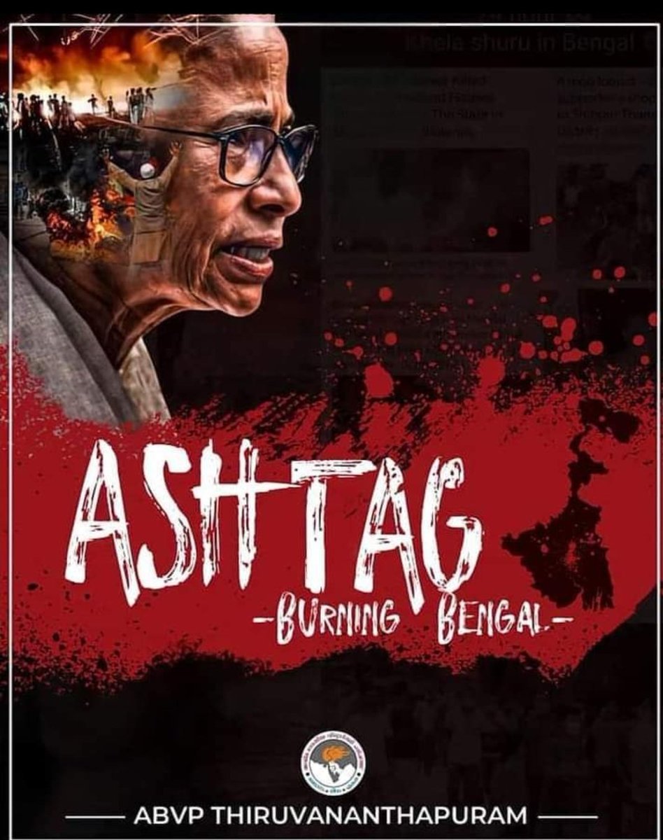 AbvpHowrah's tweet photo. The @ABVPVoice strongly condemns the massacre taking place in Bengal. The genocide in
Bengal reflects the reality of the Mamata government and the deteriorating law and order
situation in the state. #EndTMCViolence https://t.co/9z05gCkZ5r