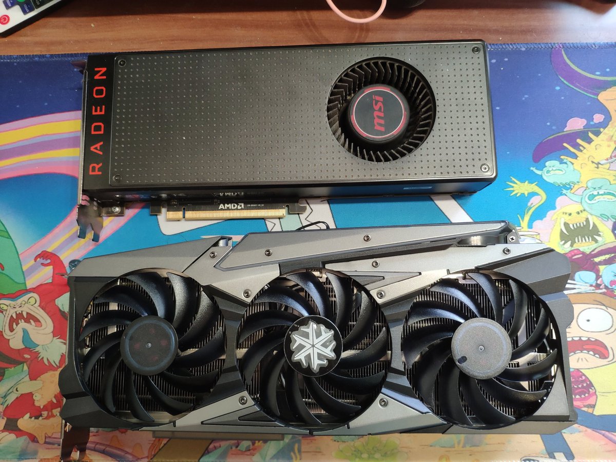 OrangeNooob's tweet photo. Тепер я офіційно #gloriouspcmasterrace #pcmr
Оновився з virgin Vega56 на chad rtx3070 https://t.co/CZURPeF5wA