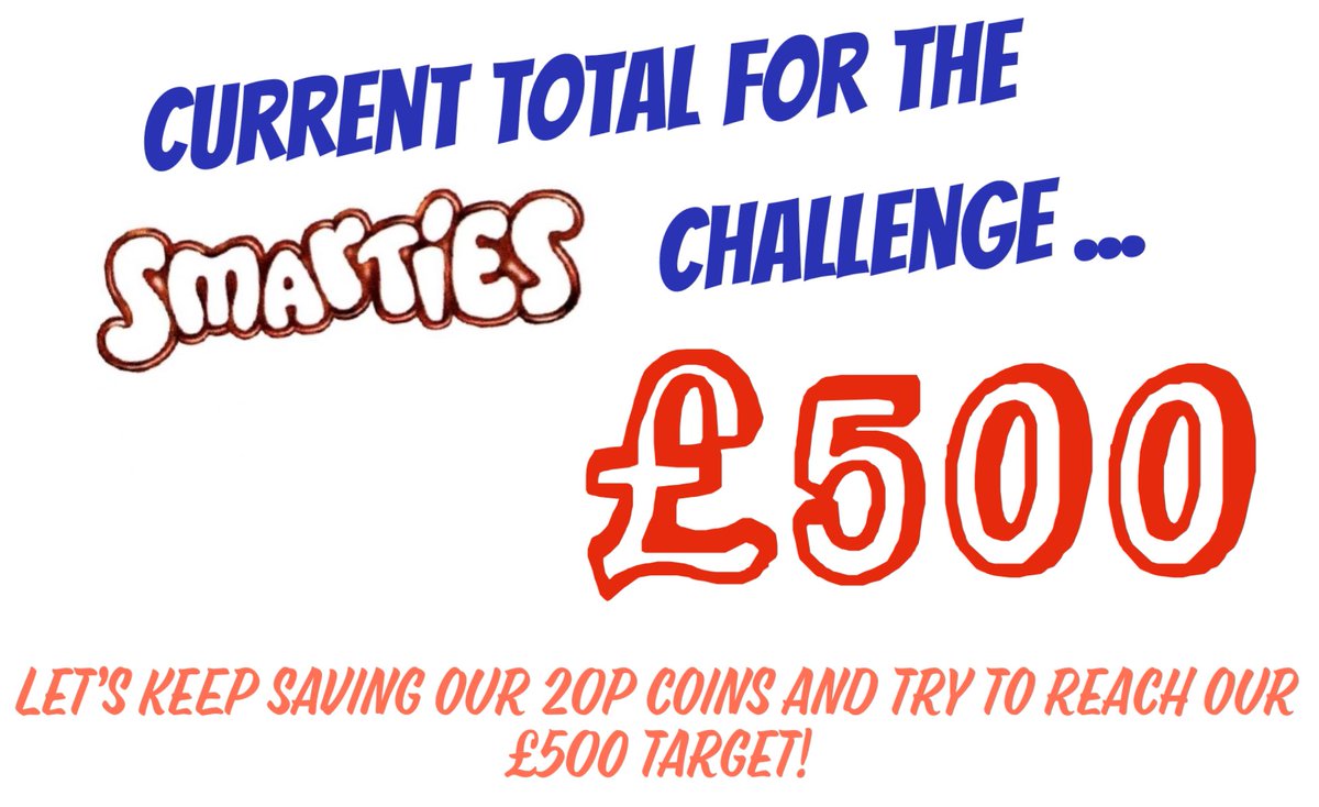 PtaMonkhouse's tweet photo. Monkhouse children are superstars! We have already reached £500 in our ‘Smarties Challenge’.  Let’s keep going. Can we make it to £600? Once your tube is returned, you’re entered into the free prize draw! #smarties https://t.co/NHJZ2zQyIr