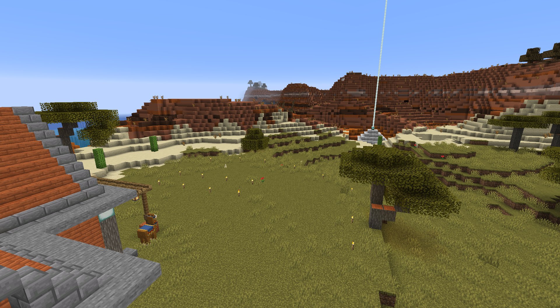 凪沢秋人 Skeb募集中 マイクラ メサ整地 とりあえず手近な山をペロリ 右手側ビーコン範囲の境目で真っ直ぐ削ったんですが 地層が良く見えて綺麗ｗ T Co Rrdxvvdqlb Twitter