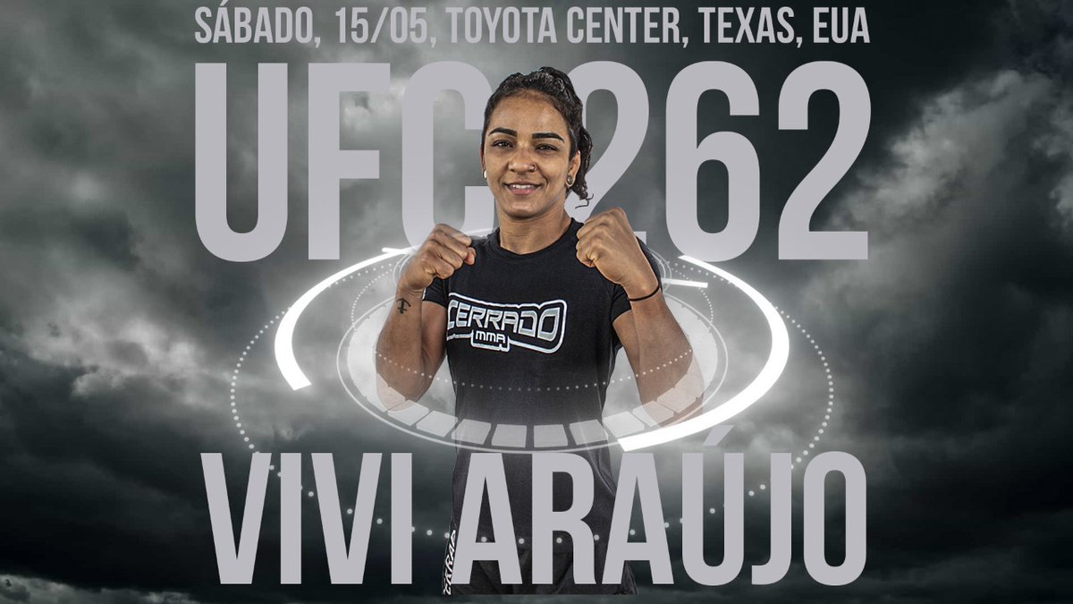cerradomma's tweet photo. ONE WEEK!

No próximo sábado, teremos @viviaraujomma em ação no #ufc262 com Daniel Evangelista, Lucas Catta Preta e Jarbem  no córner. Grande luta contra a N° 2 do Ranking, Katlyn Chookagian. Pra cima, Vivi 🔥 https://t.co/fbhS2tm2HP