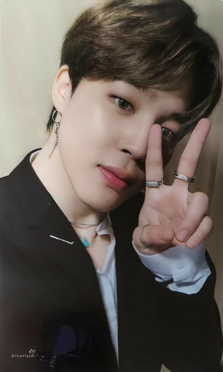 Jimin& #39;s peace sign selcas - a thread: