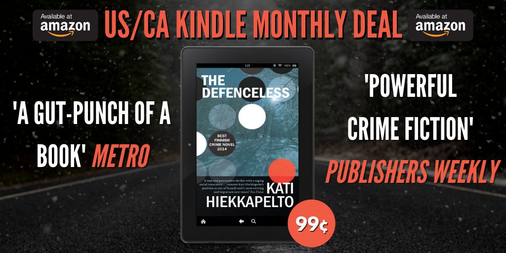 OrendaBooks's tweet photo. #USA #Canada
#99c for @HiekkapeltoKati's #NordicNoir #thriller #TheDefenceless t @countertenorist
Finnish detective Anna Fekete realizes there is more than meets the eye when an old man is run over by a Hungarian au pair…
🇺🇸https://t.co/cYc0PnIlS3
🇨🇦https://t.co/NHLKDSX1UI https://t.co/EkXOnHGUry