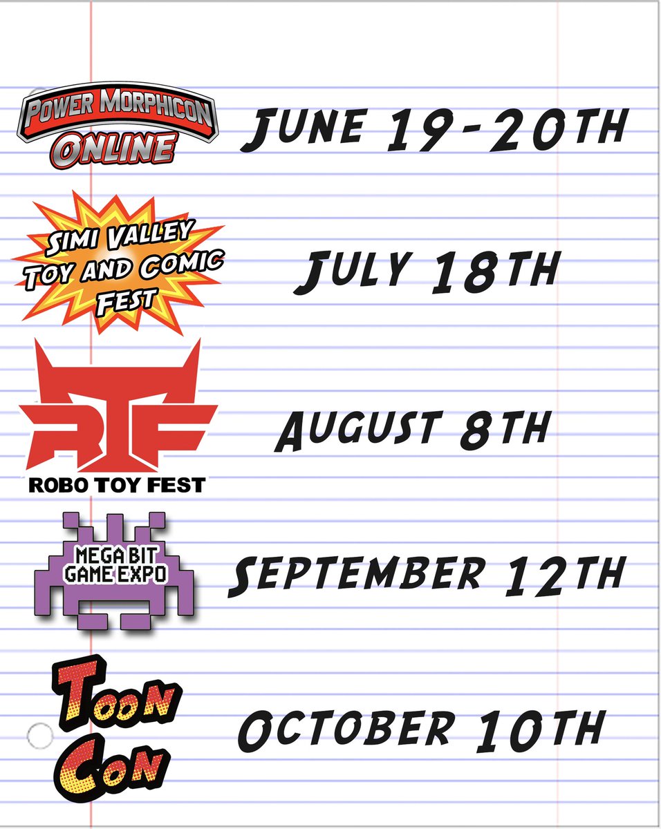 LorynStone's tweet photo. If you are in the LA area and want to be there for the return of conventions, please put some of my group’s shows on your calendar! @SVToyComicFest @MegabitGameExpo @toon_con @TroublemakersCS @PowerMorphicon https://t.co/z30LbquTNQ