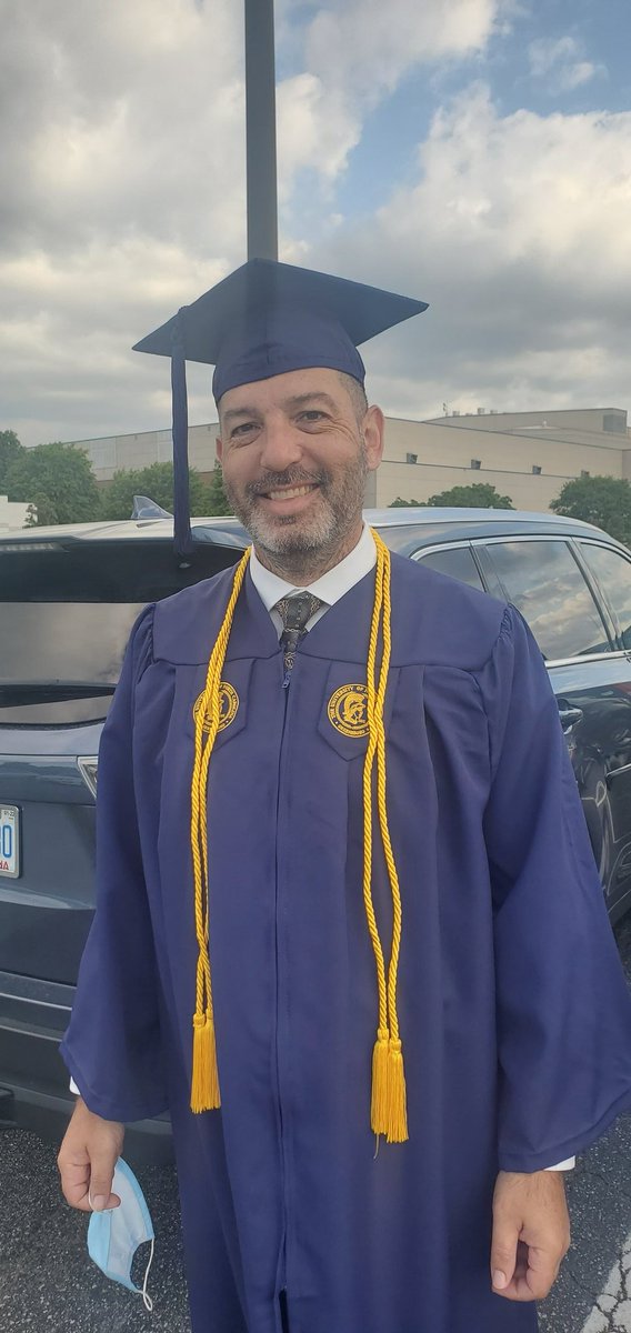 Never too old to reach your goals! Honors graduate after being a full time student, working full time &amp; taking care of his family! We're so proud. 💪👨‍🎓 #classof2020 #UNCGGrad