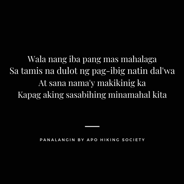 writersphorg's tweet photo. Halina't muli nating balikan ang tamis ng pag-ibig sa pakikinig ng 'Panalangin' by APO Hiking Society !!!
#SaturdayRandomMusic https://t.co/i7GMUVGj7L