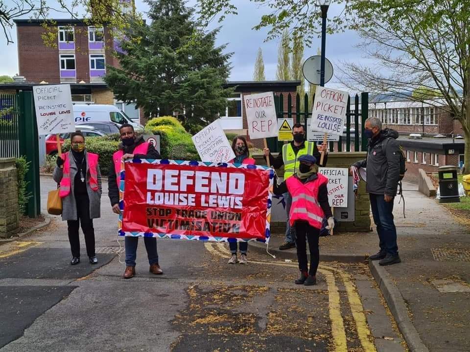 HUGE VICTORY - LOUISE LEWIS REINSTATED - STRIKE ACTION WORKS!

After a heroic struggle since October 1st, spanning over 7 months, #NEU rep Louise Lewis' suspension has finally been lifted after NEU members took 4 days of strike action, closing North Huddersfield Trust School. 1/3