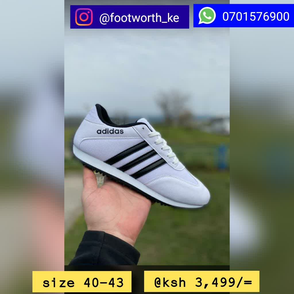 Footworth_ke's tweet photo. Adidas Kicks. good for your feet. 😎😎😎

 #footworthke #ikokazi #ikokazike #supportmyhustle #mainaandkingangi Ruto Raila BBI Nairobi #kameneandjalas #barakazamilele #mambomseto Thika President Uhuru Kenyatta #jayden Kenyans DP Ruto https://t.co/6A2ND5Lwbr
