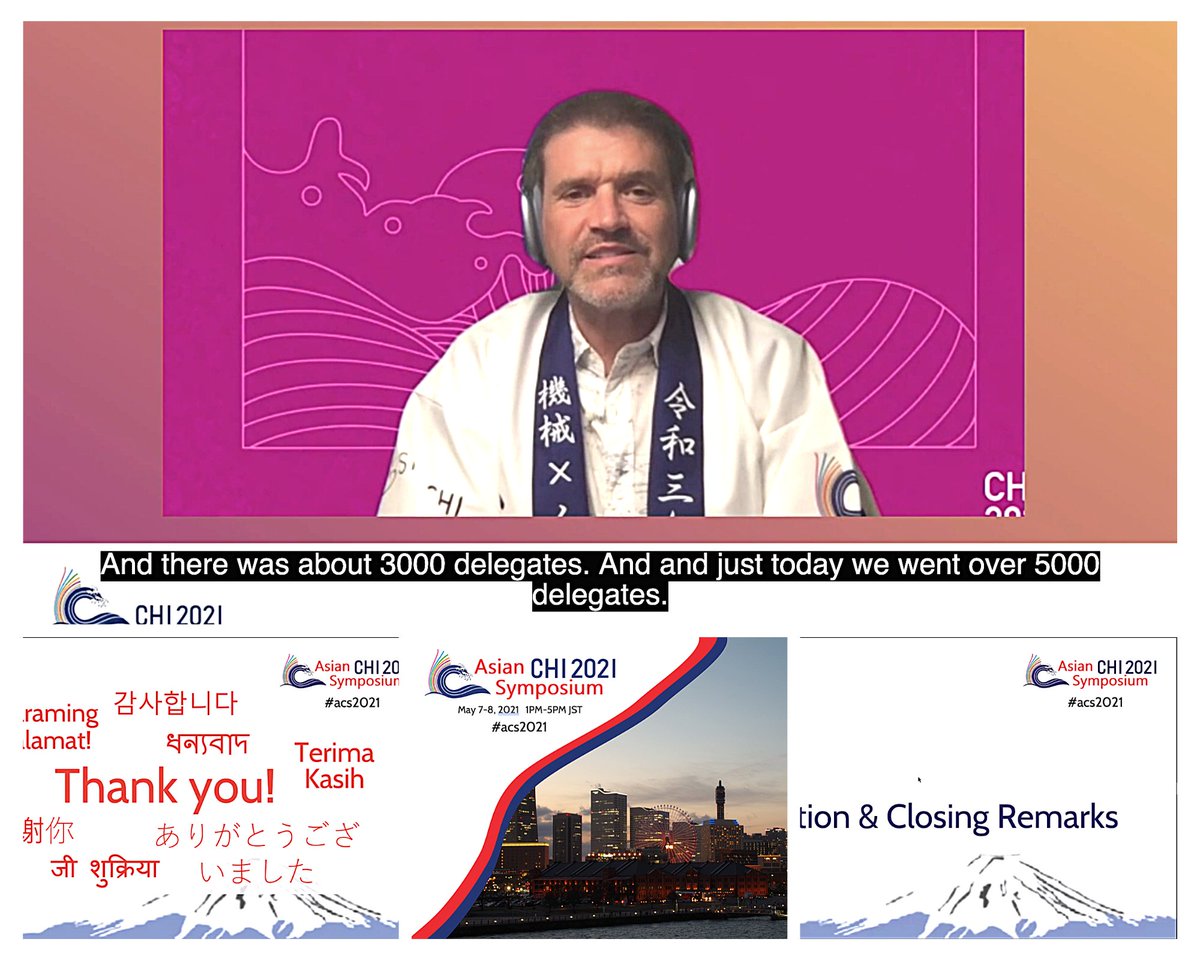 Thank you, #AsianCHI community <a href="/asian_chi_conf/">AsianCHI2021</a>, for allowing me to serve on the organising committee

Seeing <a href="/aquigley/">hci.social/@aquigley</a> in kimono was refreshing &amp; it gave a feeling that, YES, we are in Japan. Even though we are not, but thinking about it made the closing ceremony special #CHI2021