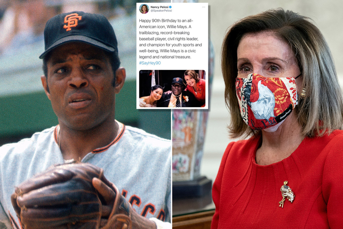 Pelosi shares photo of wrong black player in botched attempt to honor Willie Mays