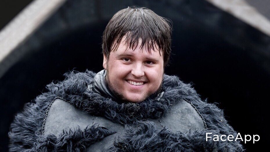 thread of game of thrones characters smiling using faceapp