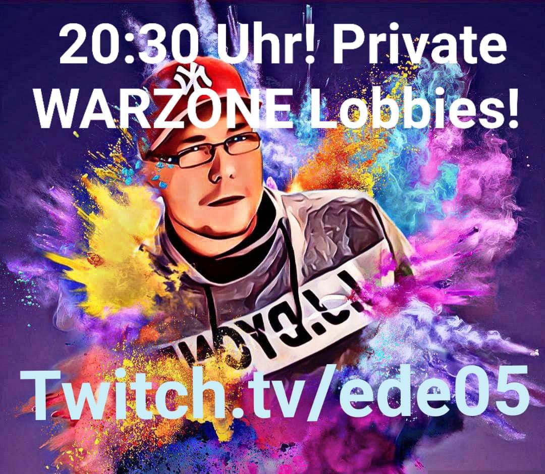 EDE05's tweet photo. #customlobbies #warzone #privatelobbies #cod #livestream #streamer
Jeder kann mitspielen! Jede Plattform! RT erwünscht :) https://t.co/0xxwRDdNpK