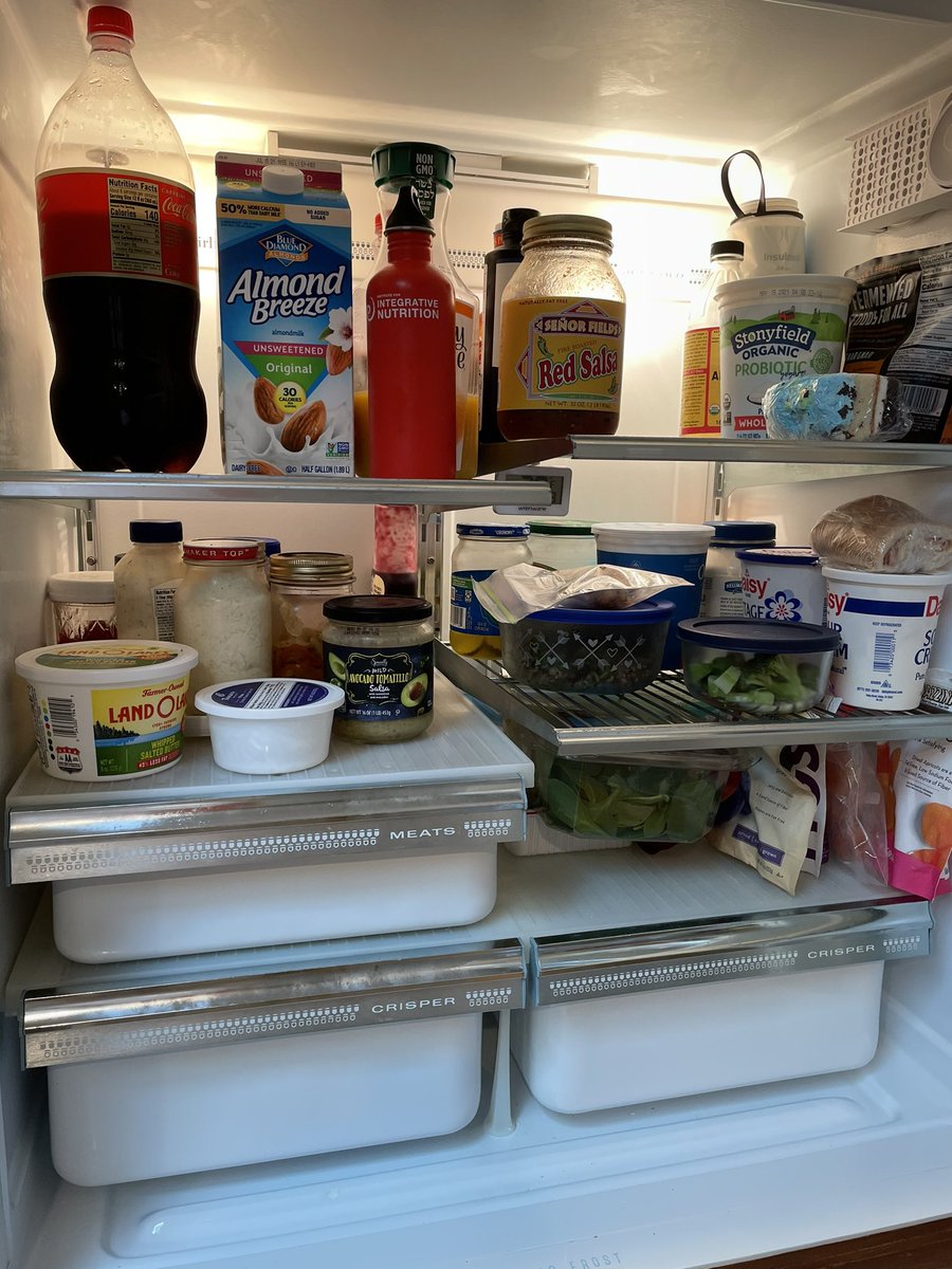 pamlilak's tweet photo. Thank you @WhirlpoolCorp @whirlpoolusa for 52 years. Still working, but can’t find parts to fix the freon leak. My parents’ fridge from 1968. Covered the avocado green to be more ‘modern’.  Sad to see her go. https://t.co/6gRzlwd3n0