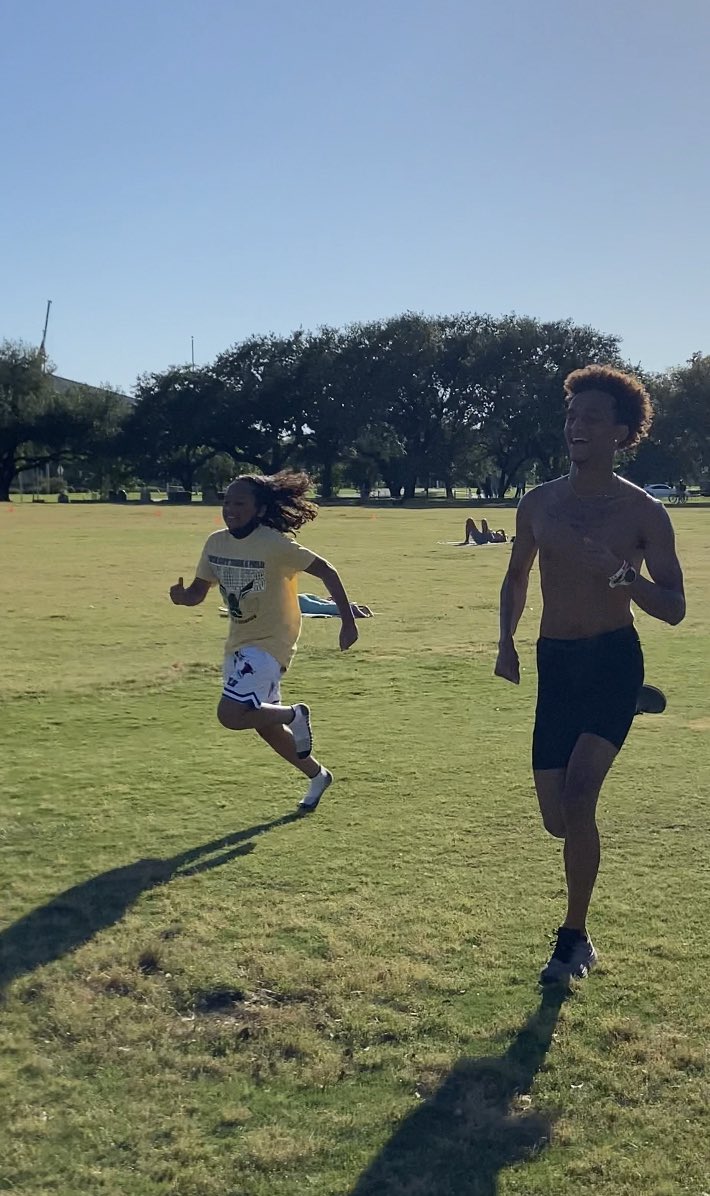 roysecityxc's tweet photo. Chasetin Winston is the 7th fastest 800m runner in TX 5A. We have a lot of pictures from the state meet but this is probably the best one. Cha racing his little brother at the park by Lady Bird on Thursday. Very important reminder to enjoy the process. #RUNCHA https://t.co/tmii0NcQiF