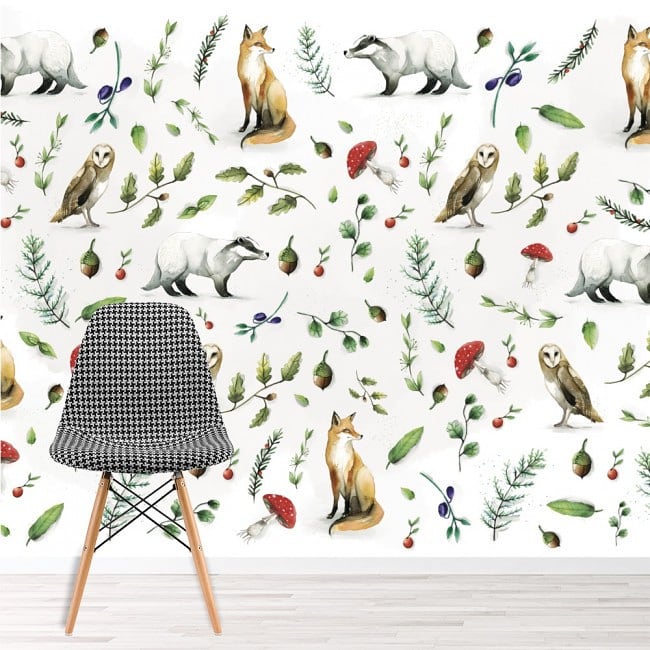 Forest pattern wallpaper, available now! :) #homedecor
#wallpaper
#kidsroom #success
azutura.com/search?q=Joann…