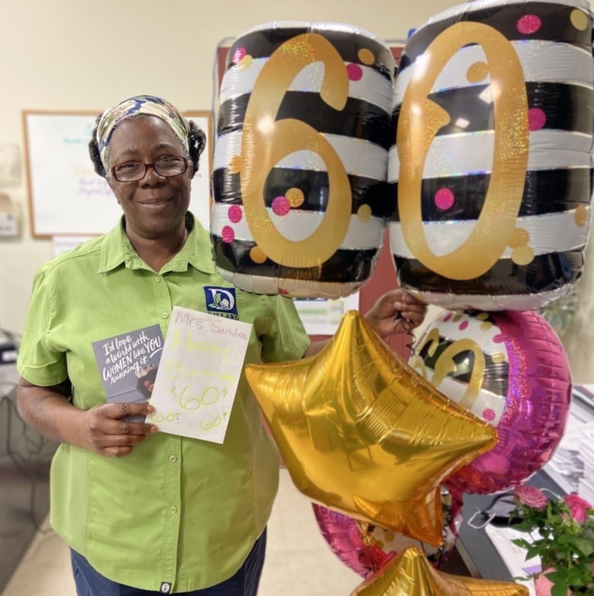 Help us wish Mrs. Sandra a very happy 60th birthday! We hope you have the best year because you deserve it! 