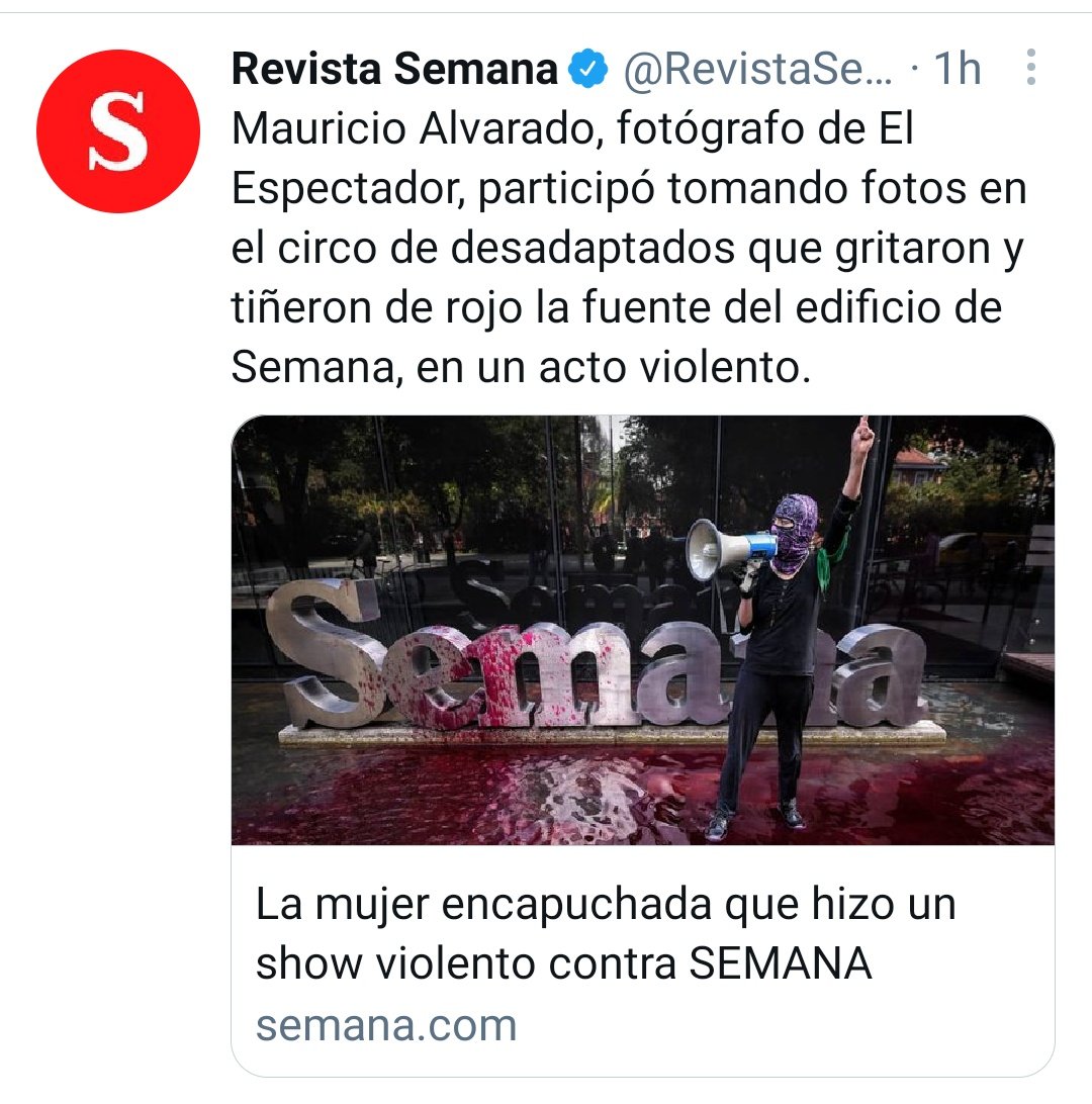 photomauricio's tweet photo. Irresponsables, infundados y peligrosos los señalamientos que hace @RevistaSemana en cabeza de @VickyDavilaH por hacer mi trabajo. 

¡No es hora de callar!

@FLIP_org https://t.co/LagpyozgUi