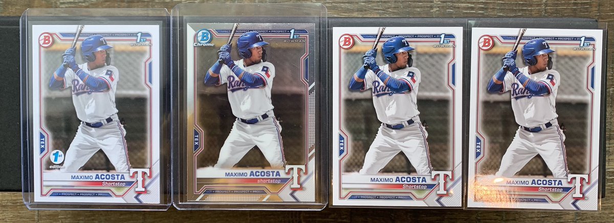 Jay (@underdawgbettor) on Twitter photo <a href="/midwestboxbreak/">Midwest Box Breaks</a> <a href="/PhilsPulls/">Phil’s Pulls</a> Maximo Acosta 2021 Bowman lot
1x chrome, 1x 1st Edition, 2x paper
$24 shipped bmwt
#mbbsales <a href="/midwestboxbreak/">Midwest Box Breaks</a> <a href="/PhilsPulls/">Phil’s Pulls</a> Maximo Acosta 2021 Bowman lot
1x chrome, 1x 1st Edition, 2x paper
$24 shipped bmwt
#mbbsales