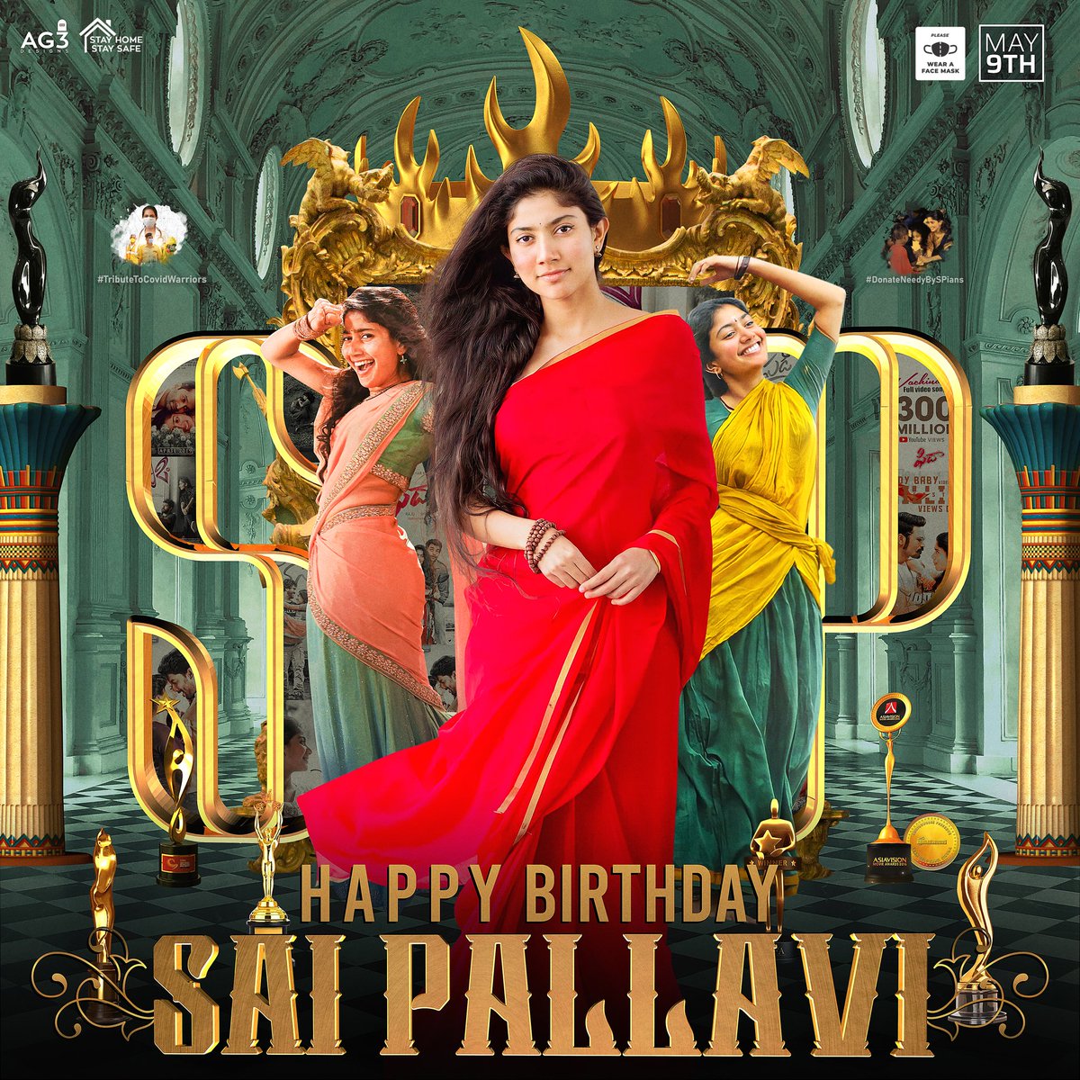 rameshlaus's tweet photo. She can steal our hearts with her natural performance and leave us impressed with her terrific acting  &amp; graceful dance  moves💃 

Happy to release the CDP to celebrate @Sai_Pallavi92 Birthday 

#HBDSaiPallavi #SaiPallavi 

Design : @kesireddyajay https://t.co/K55eQSV5k9