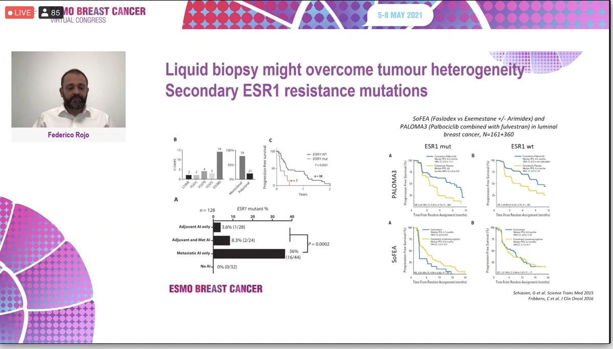 stolaney1's tweet photo. Talk on genomics of breast cancer reveals complex heterogeneity of the disease, and the dynamics of acquired mutations over time. #ESMOBreast2021 @OncoAlert  #bcsm https://t.co/sGGsl69bXL