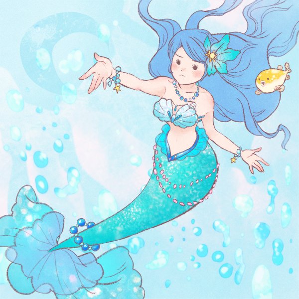 人魚姫のtwitterイラスト検索結果