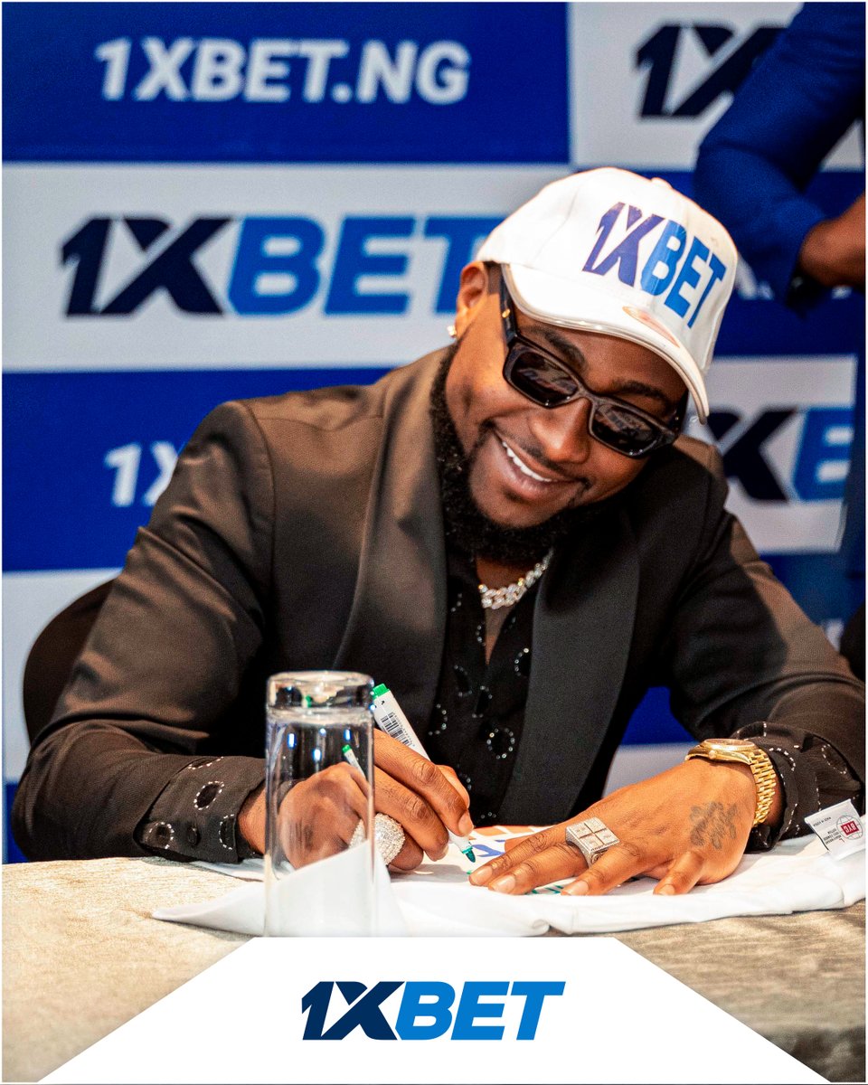 davido's tweet image. Got something for you guys from my new family ! #Davido1xbet #DavidoAt10