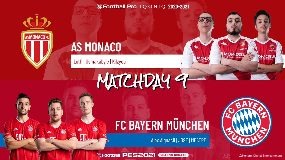 play_eFootball's tweet photo. Don't miss @ASMonacoEsports and @fcbayernesports going head-to-head! ๐ช
The action begins now! โก๏ธ https://t.co/seTV6OJnkc
#PES2021 #eFootballPro #eFPMatchday9 #MonacoUnit #fcbayernesports https://t.co/HNG20mOHUv