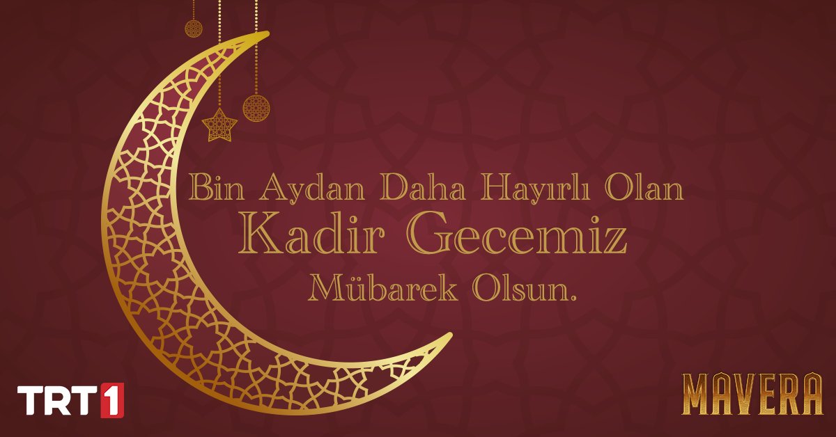 Bin aydan daha hayırlı olan Kadir Gecemiz mübarek olsun. Milletimize ve tüm İslam alemine hayırlar getirmesini temenni ediyoruz. #KadirGecesi