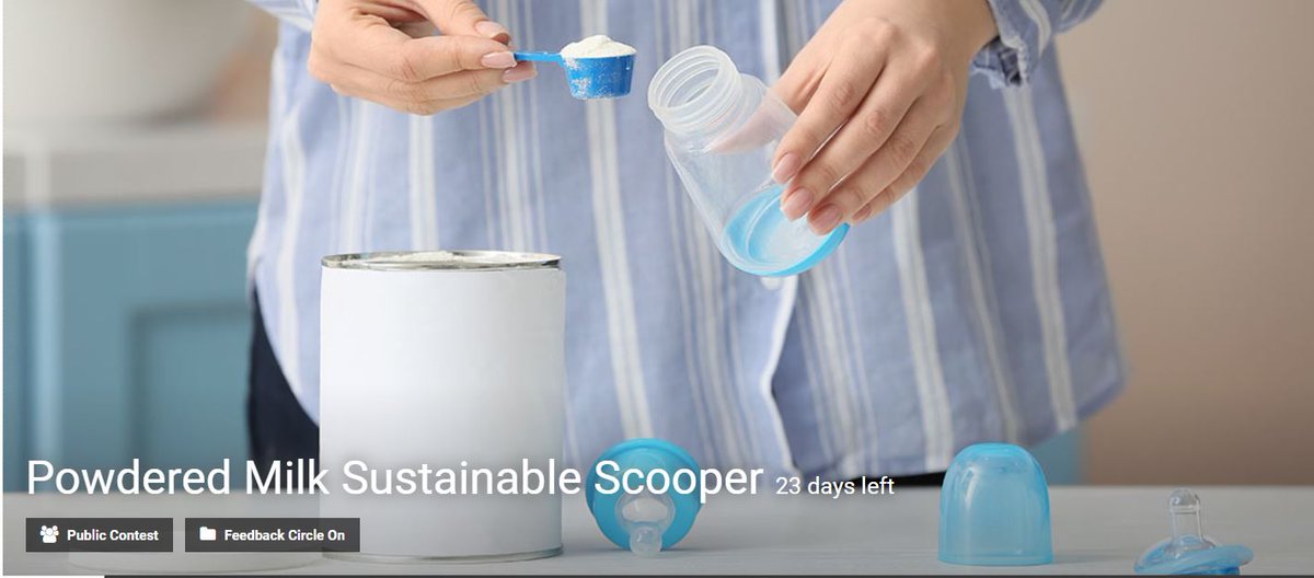 GMCInnovation's tweet image. Powdered Milk Sustainable #Scooper Competition
Follow us || #Eyeka #PackagingDesign #SpoonDesign #Competitions #Scholarships #Contests #Givemechallenge 
is.gd/VKSNWT