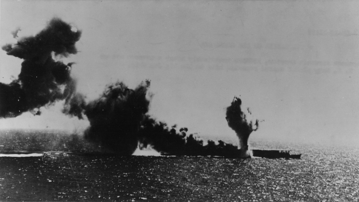 In an overwhelming attack the day before, aircraft from the USS Lexington and USS Yorktown destroyed the Japanese light carrier Shoho. Initially being directed to the area with what turned out to an incorrect report that two Japanese carriers where in the area.