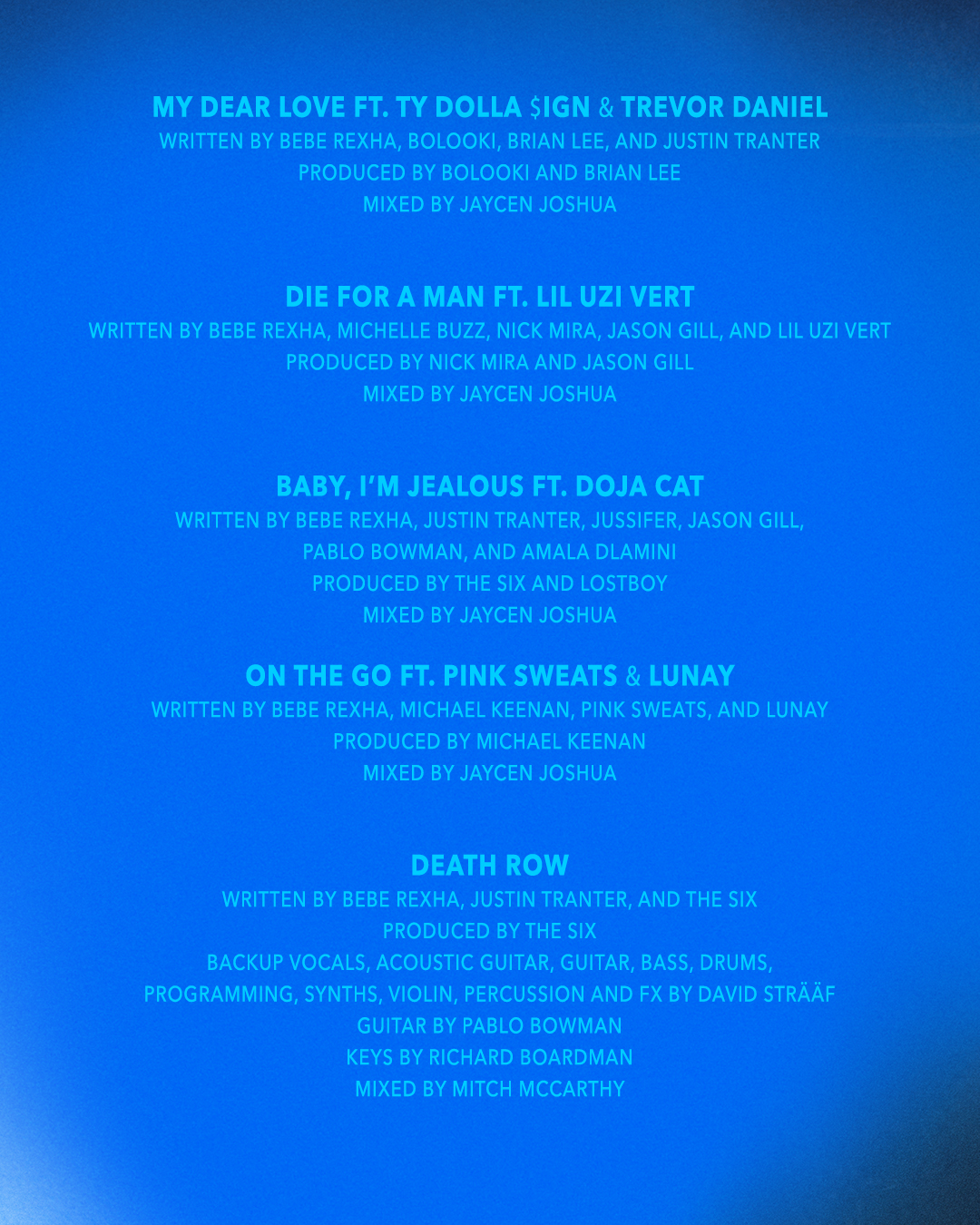 Bebe Rexha Thank You To Everyone Who Contributed To This Album I Am So Proud Of It And Forever Grateful For Your Contributions Bettermistakes T Co Hwamhewrdb T Co Spvpyhi1de Twitter