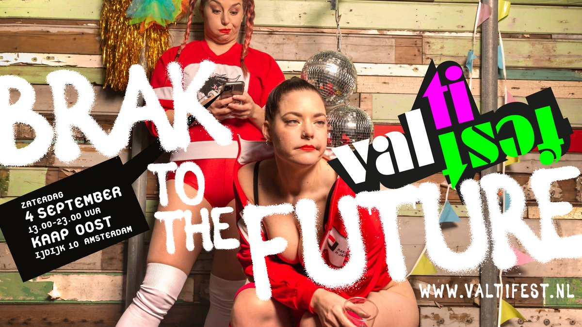 Valtifest 2021 - BRAK TO THE FUTURE
Van het oude abnormaal via het nieuwe abanaal sjezen we ouderwets rechtstreeks en geheel hedendaags via Hoevelaken linksaf polonaise dansend de vulkaan in, want… ER VALT WAT IN TE HALEN! VALTIFEST DUIKT BRAK DE TOEKOMST IN!