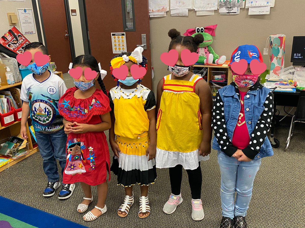 1stBilingual's tweet photo. PK @PK2021Sanchez Celebrating Multicultural Month🇲🇽🇸🇻🇨🇺🇭🇳@Horn_Dream_Big https://t.co/7D8oq4QjUl