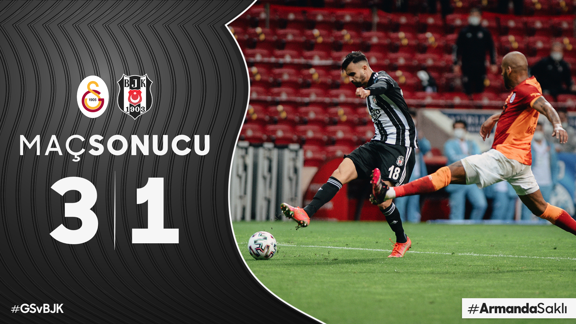 Galatasaray 3 – Beşiktaş 0 