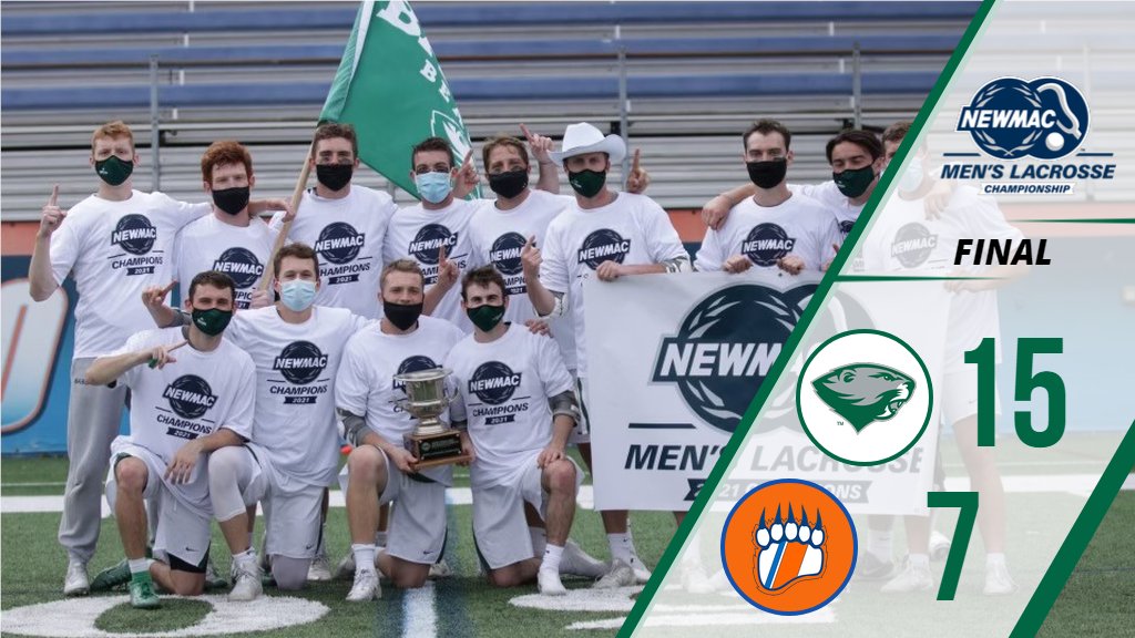 BabsonAthletics's tweet photo. John Calicchio and Ryan Donovan each scored three goals and John Antaya was named Tournament MOP as @babsonlacrosse beat @CoastGuardBears in the NEWMAC final. The Beavers are headed to the NCAA Tournament for the first time since 1979. #GoBabo #d3lax https://t.co/cvlSZmHkzK