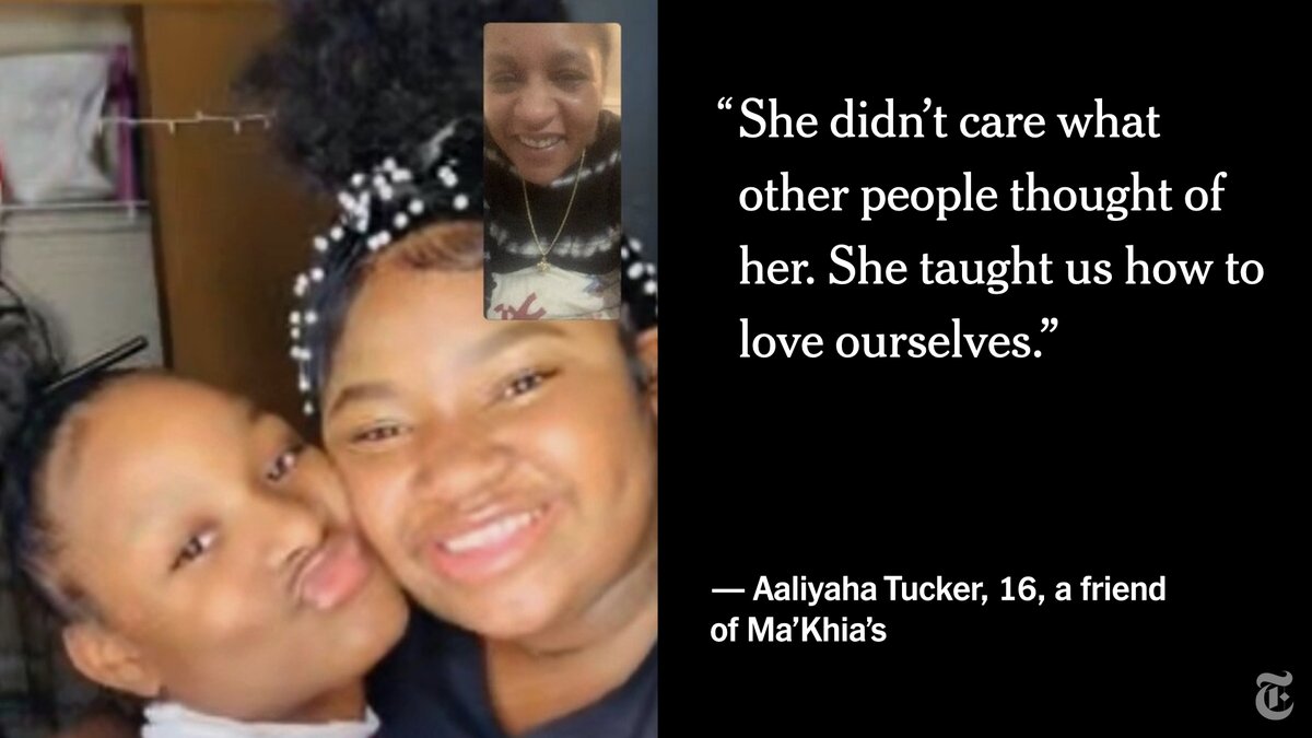 Ma’Khia also had a tight group of girlfriends, who lavished each other with affection.  http://nyti.ms/3bdrZI2 